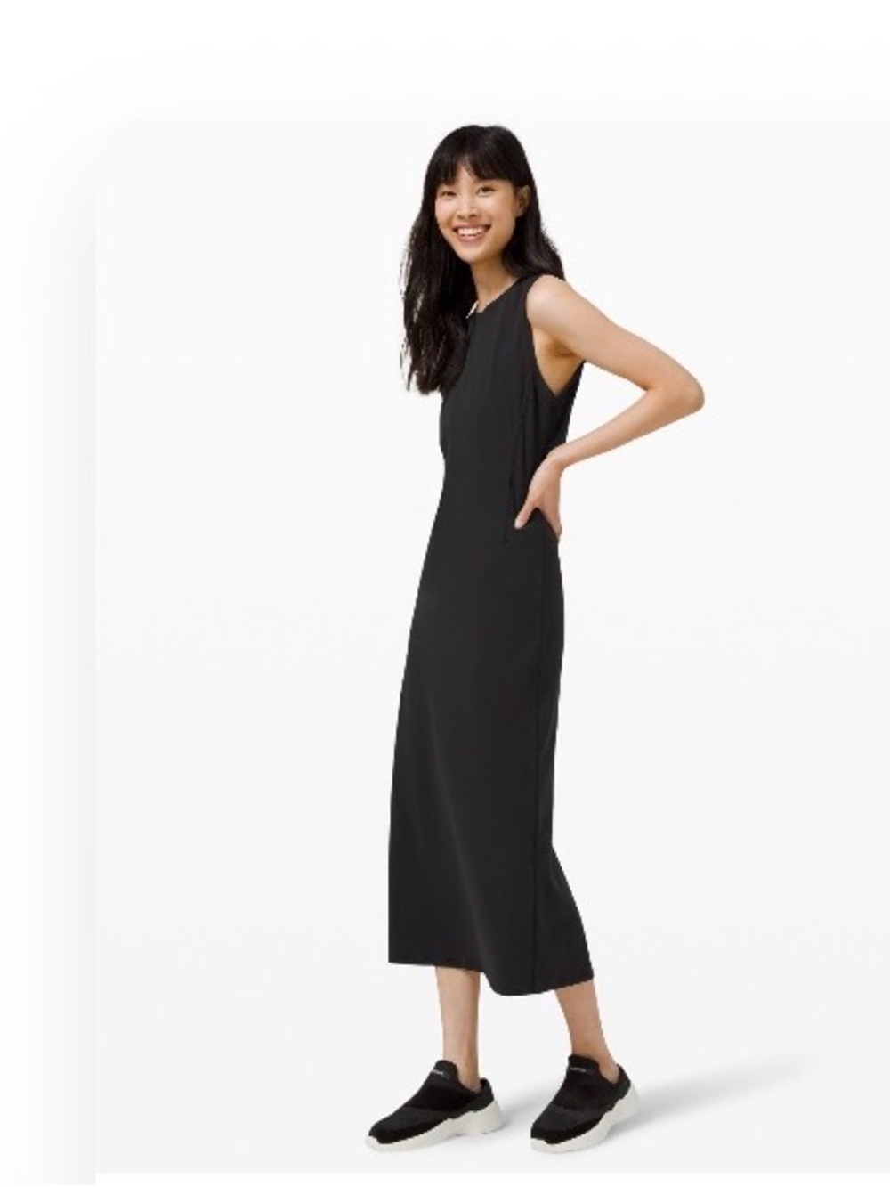 lululemon athletica Black Midi Dress